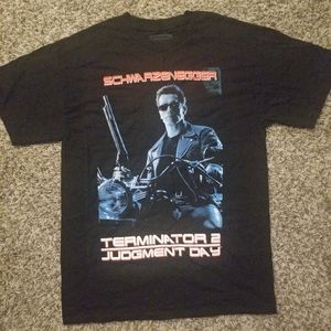 NEW T2 Terminator 2 Judgment Day Black Shirt Large